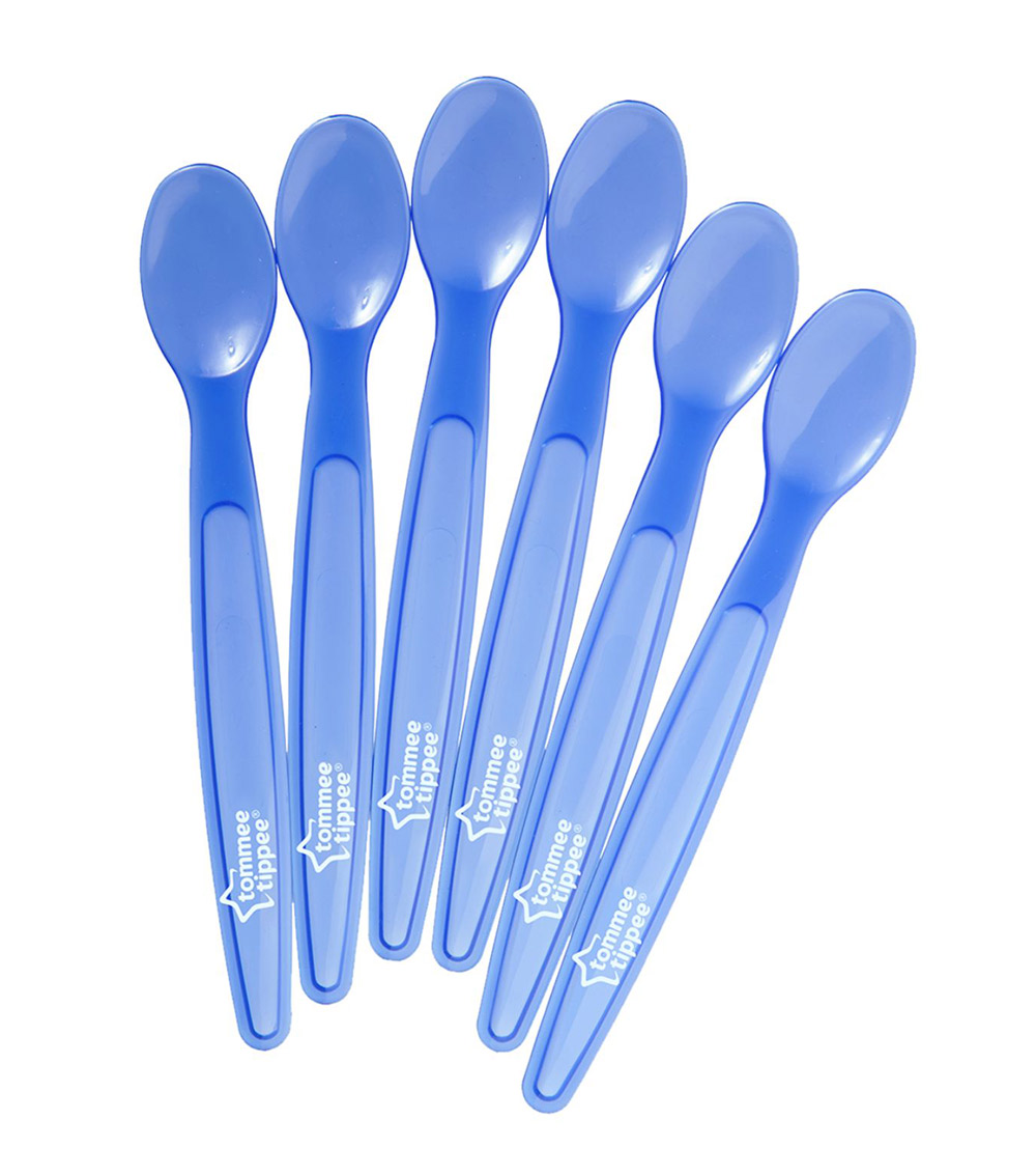TOMMEE TIPPEE Essentials Basic Feeding Spoons (6-Pack)