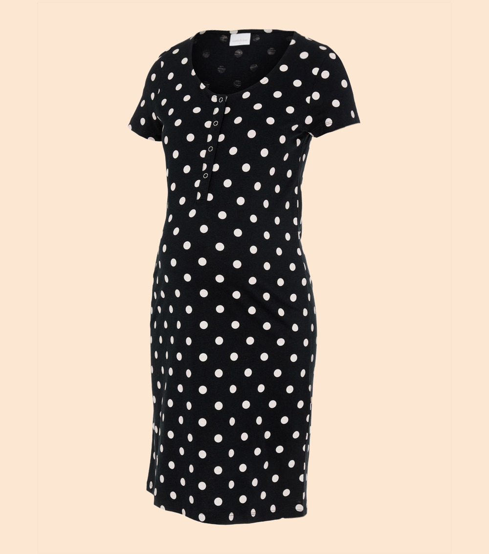 MAMALICIOUS Polka Dots Nursing Nightdress