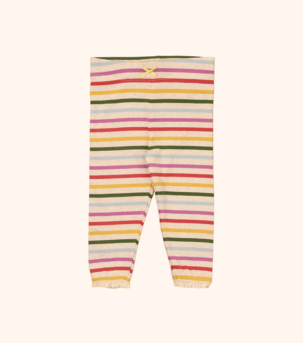 MOMSTORE Striped Slip-On Leggings