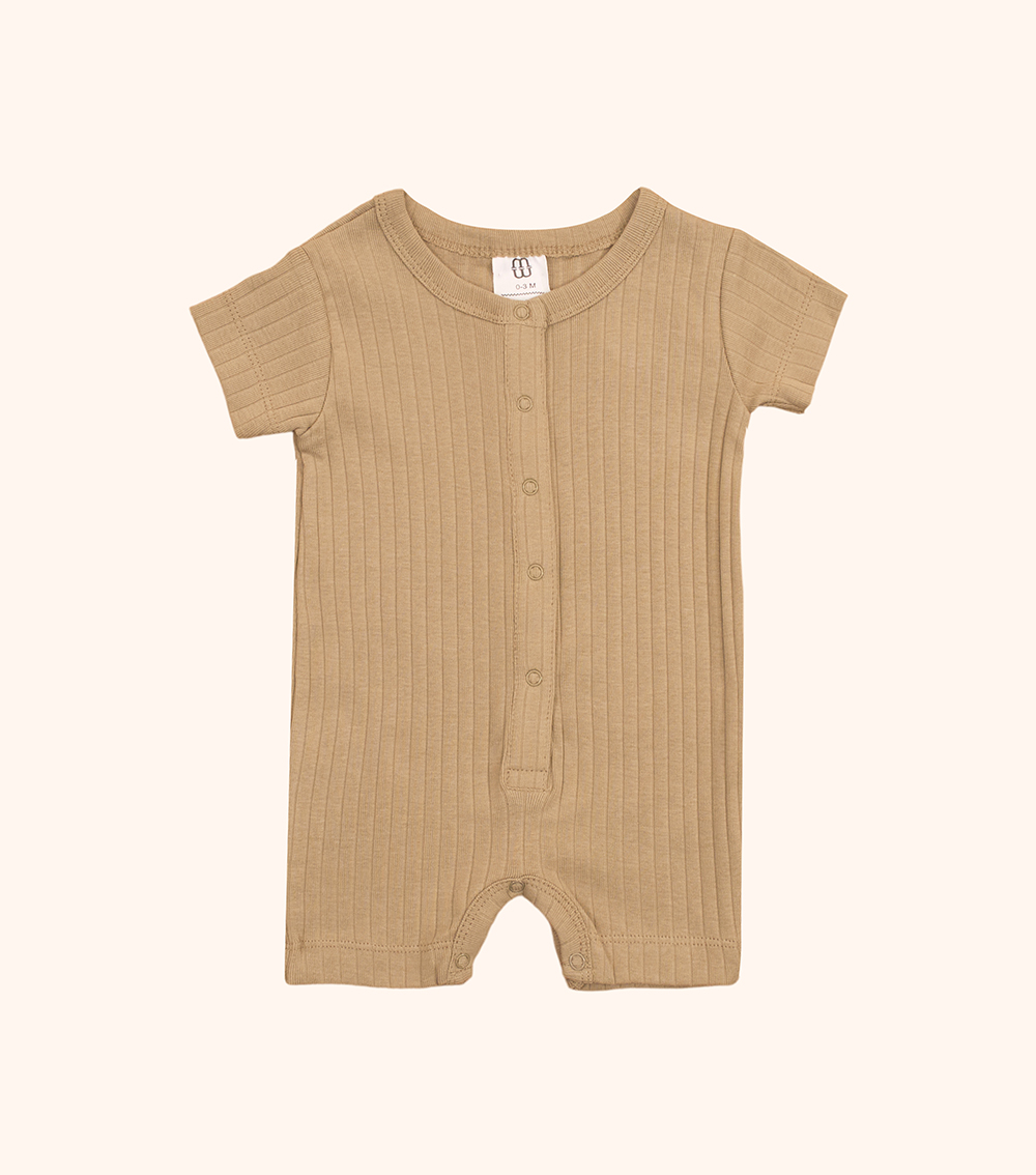 MOMSTORE Grey Short-Sleeve Romper