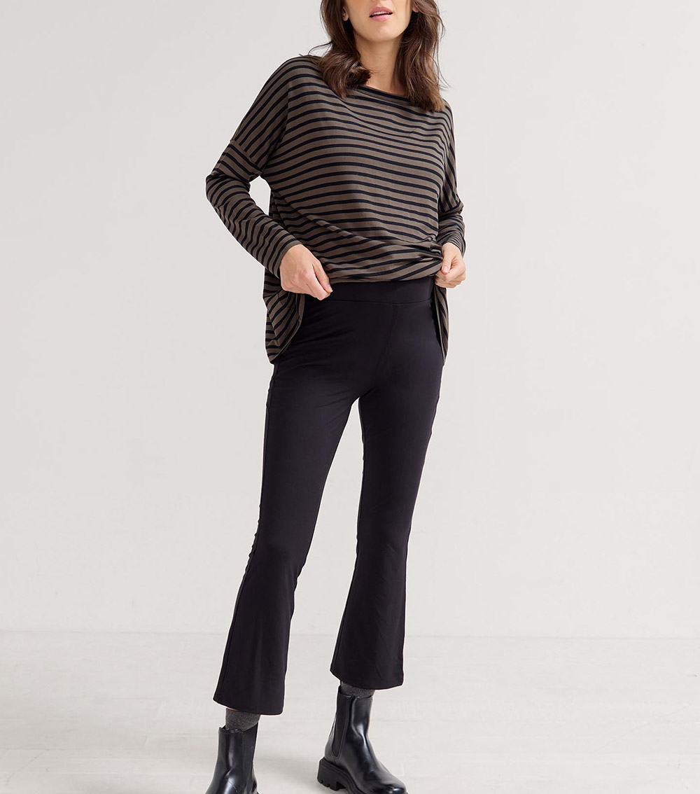 HATCH Ultimate Before, During, and After Crop Flare Leggings