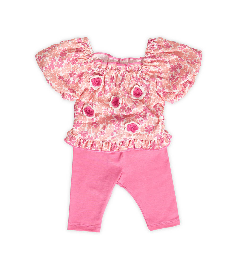 BONNIE BABY 2-Piece Floral Top and Bottom Set