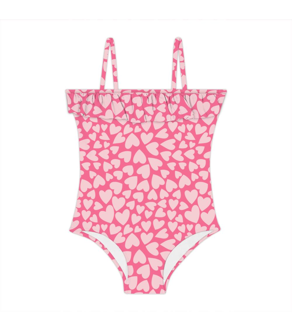 SLIPSTOP Heart Print Swimsuit