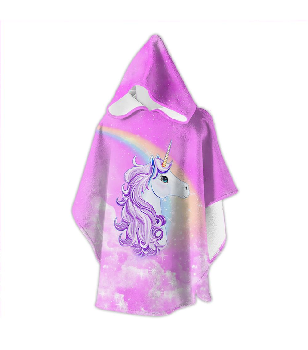 SLIPSTOP Unicorn Print Poncho Towel