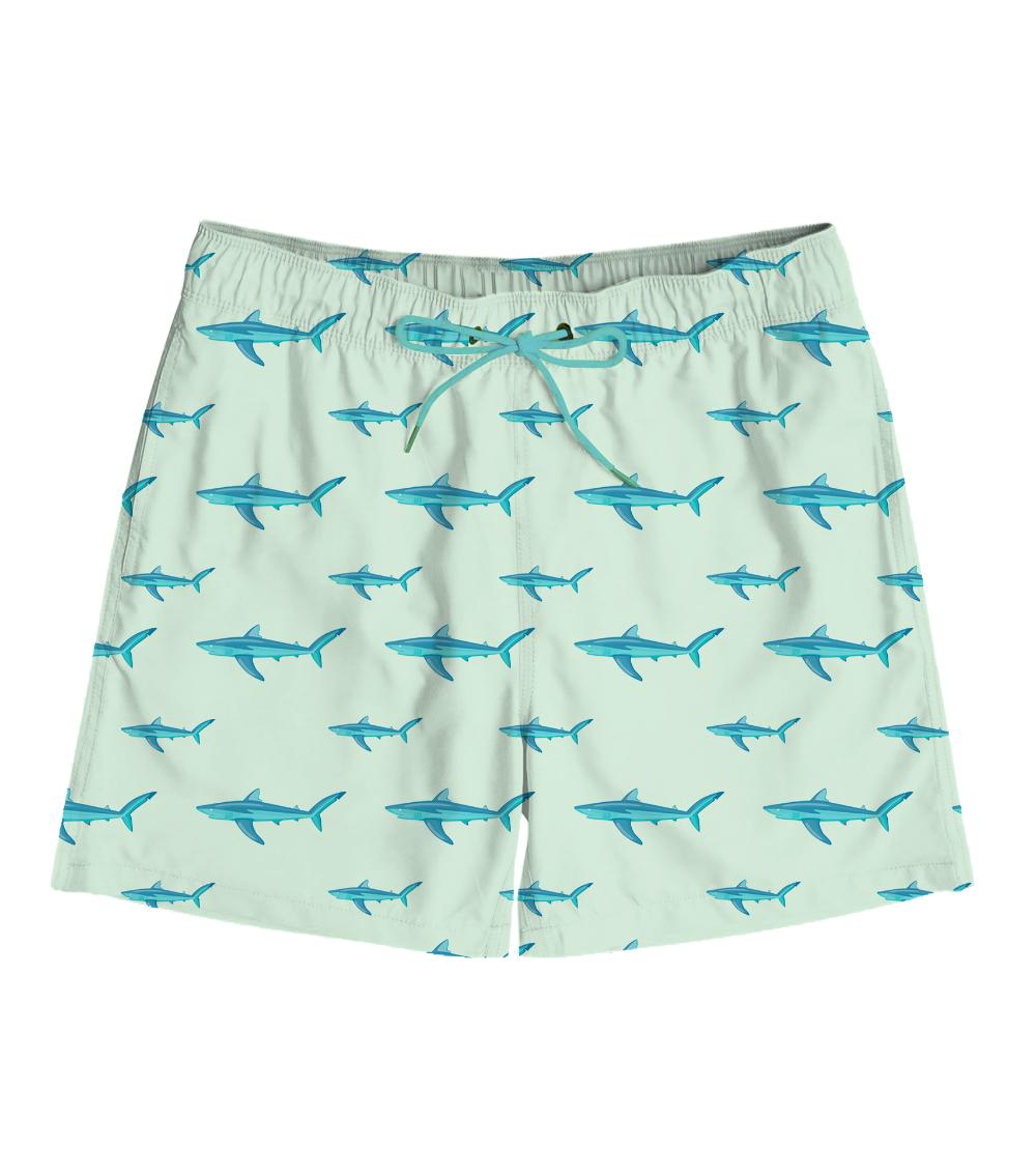 SLIPSTOP 1-Peice Fish Print Shorts