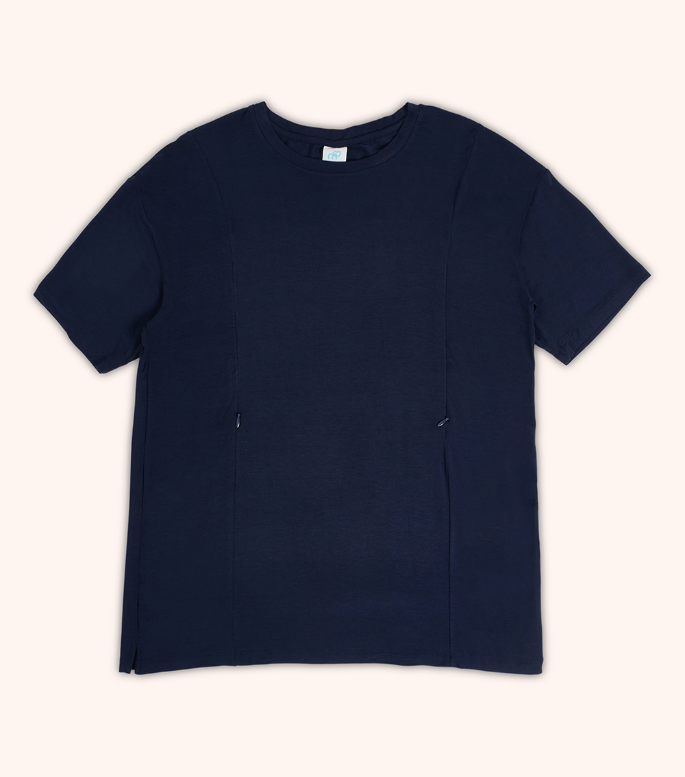 MOMSTORE Short-Sleeve Cover-Up Maternity Top