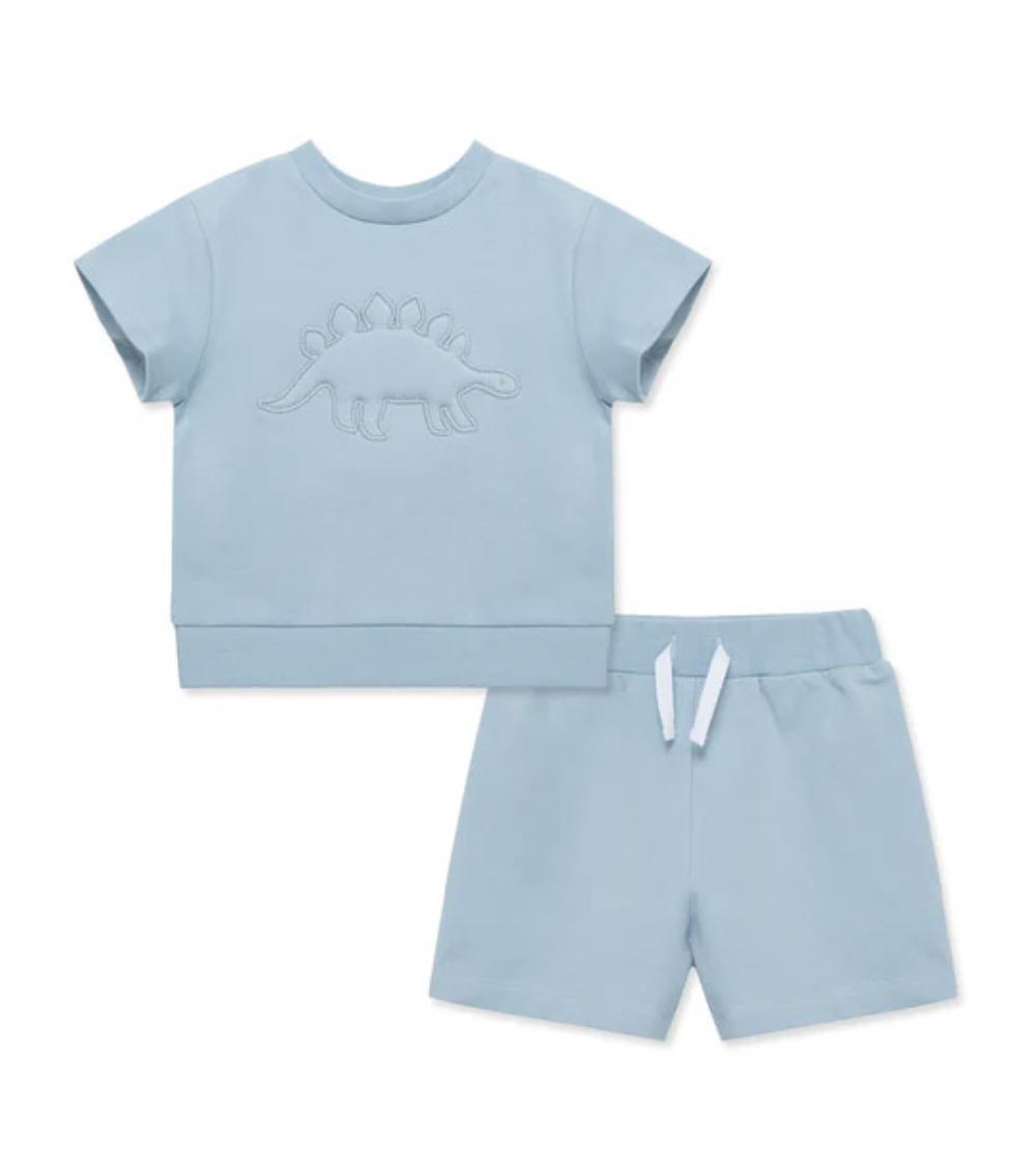 LITTLE ME 2-Piece Dino Print Shorts Set