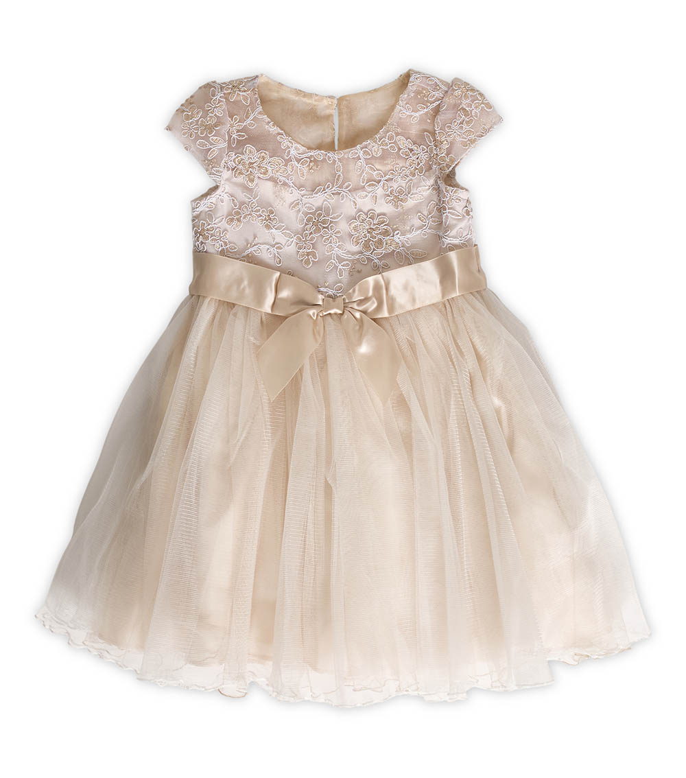 BONNIE BABY 1-Piece Floral Mesh Dress