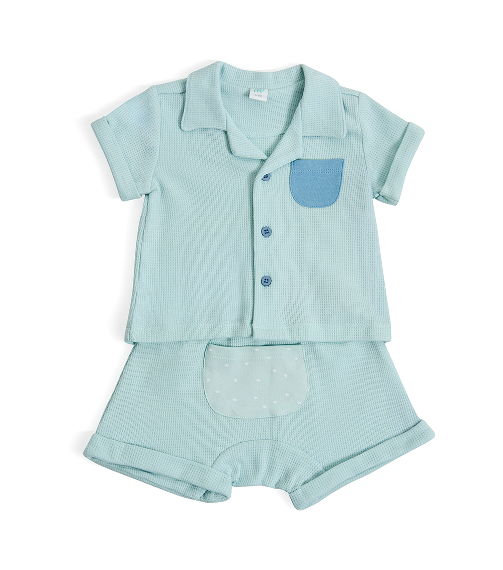 MOMSTORE 2-Piece T-Shirt and Short, Green