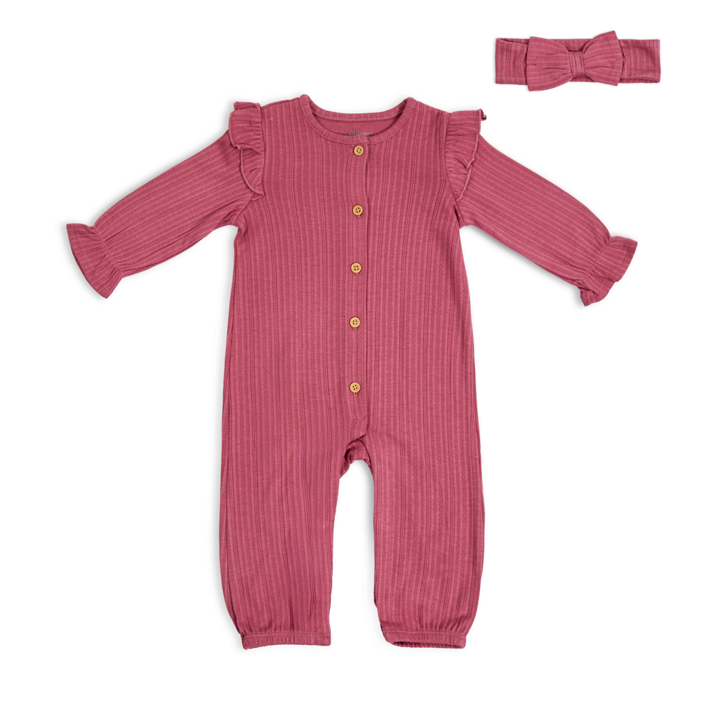 LITTLE ME Girls Hb Jumpsuit, Rose