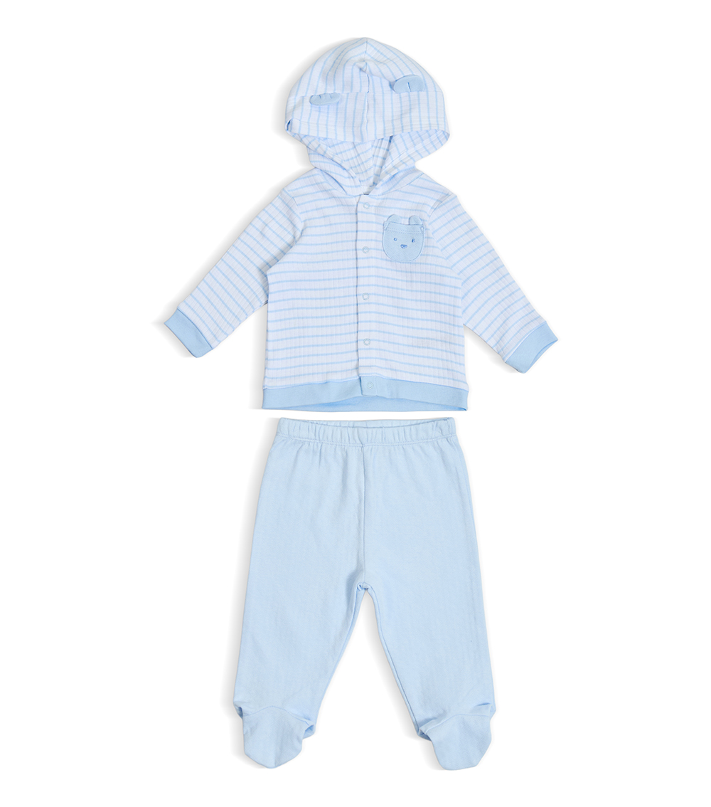 LITTLE ME Boys Playful Cardigan Set, Blue