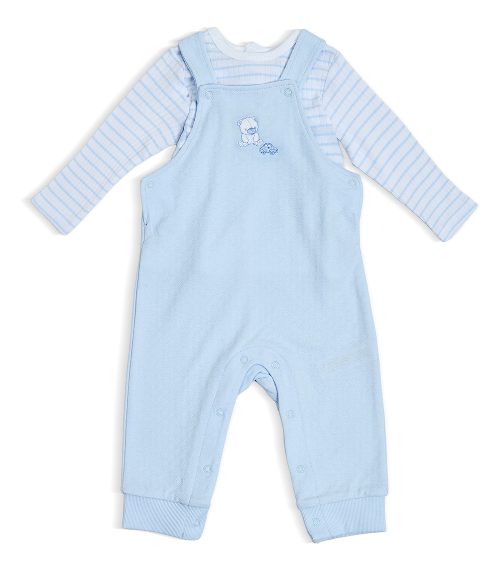 LITTLE ME Boys Playful Overall Set, Blue