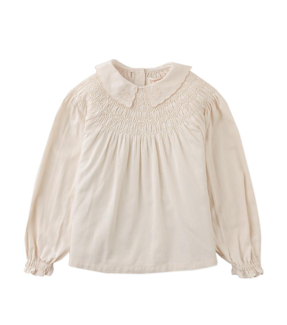 GINGERSNAPS Girl's Woven Cotton Blouse, White