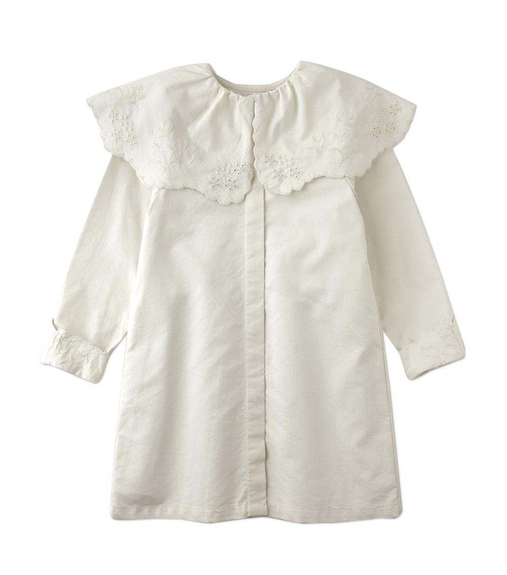 GINGERSNAPS Girl's Woven Cotton Dress, White
