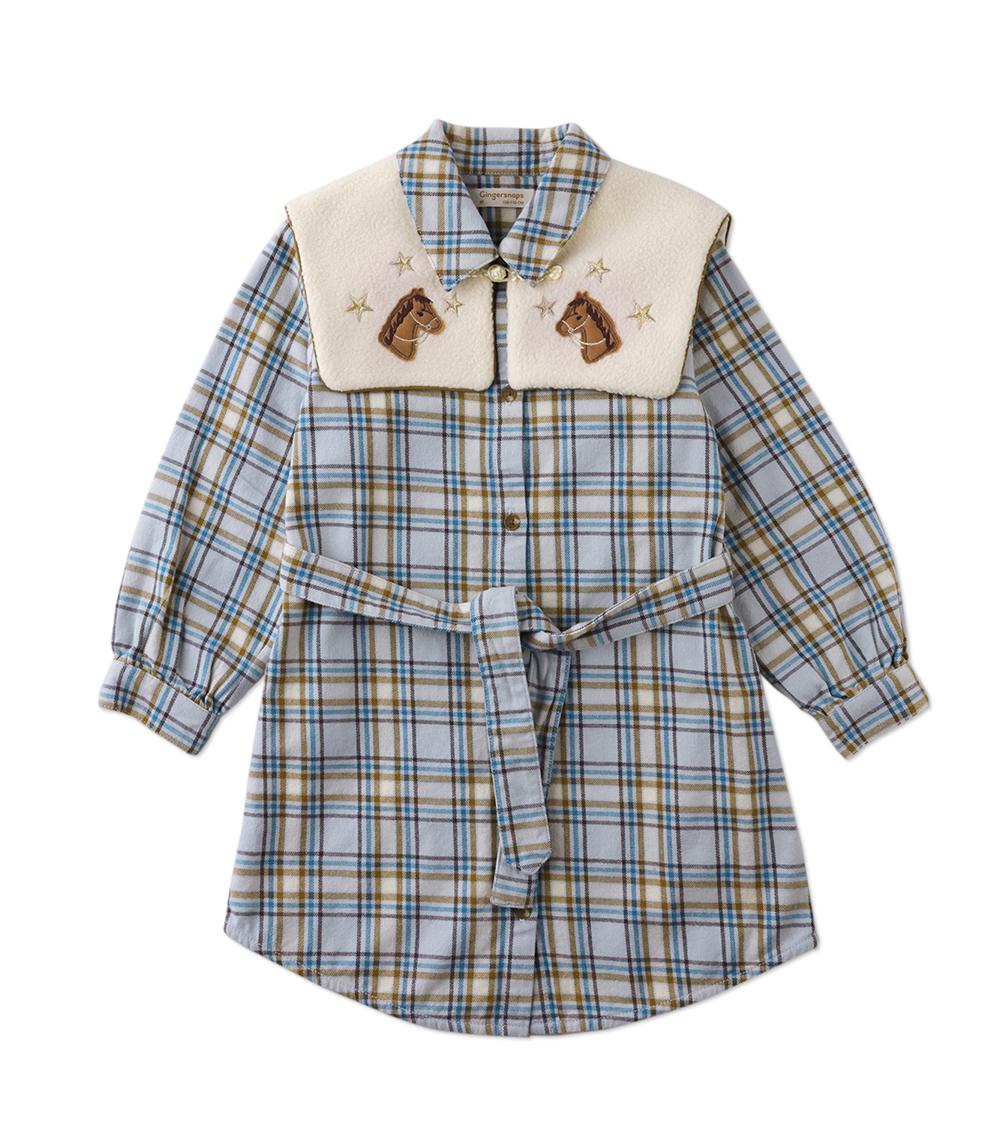 GINGERSNAPS Girl's Woven Cotton Dress, Multicolor