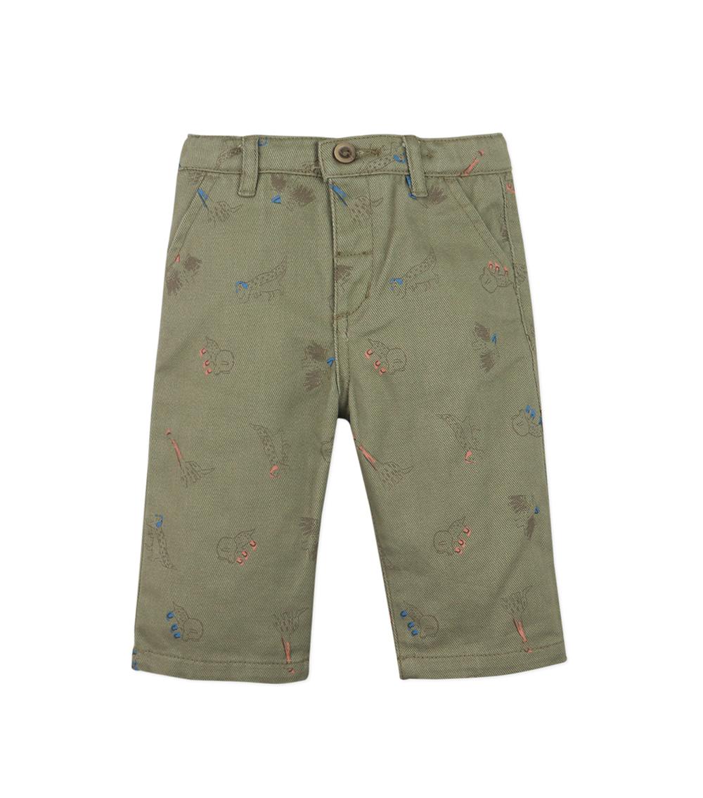 GINGERSNAPS Woven Cotton Pants for Kids, Brown