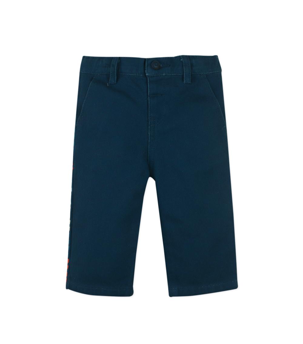 GINGERSNAPS Woven Cotton Pants For Kids, Blue