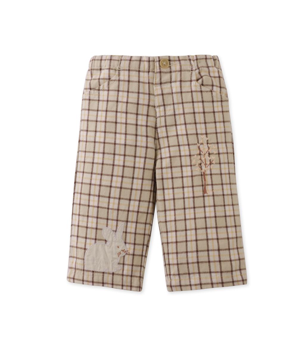 GINGERSNAPS Girl's Woven Cotton Pants, Brown