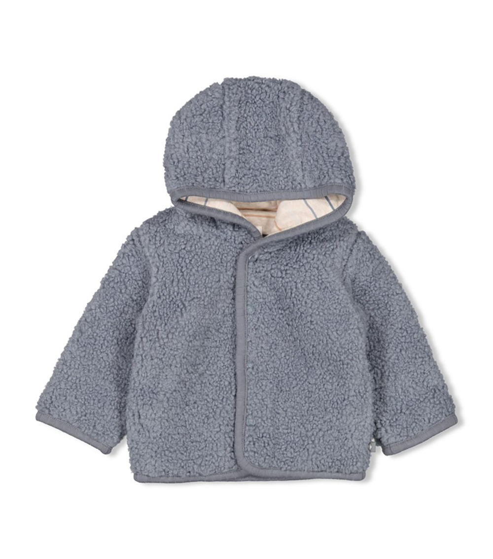 FEETJE Bouclé Reversible Jacket With Hood Howdy, Blue