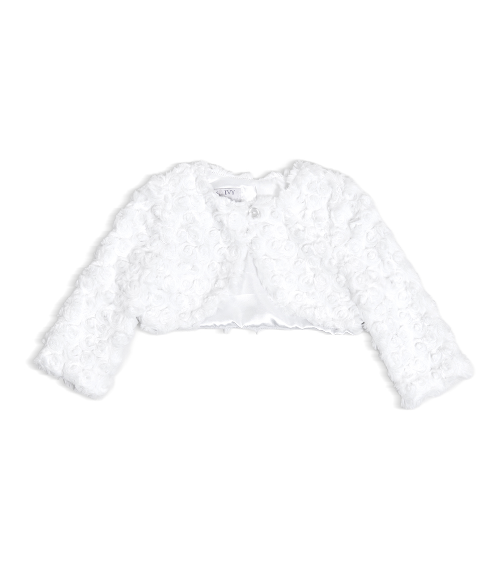 BONNIE BABY Girls Graceful Party & Occasion Dress Crafted, White