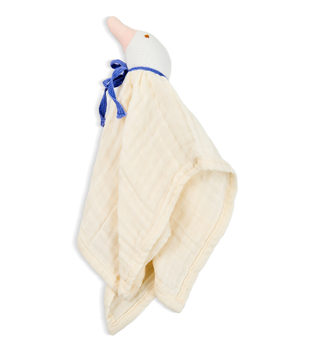 MOMSTORE Muslin Goose Head Cuddle Cloth (Single Pc), Beige (Safe For Everyday Use) (0+ months)