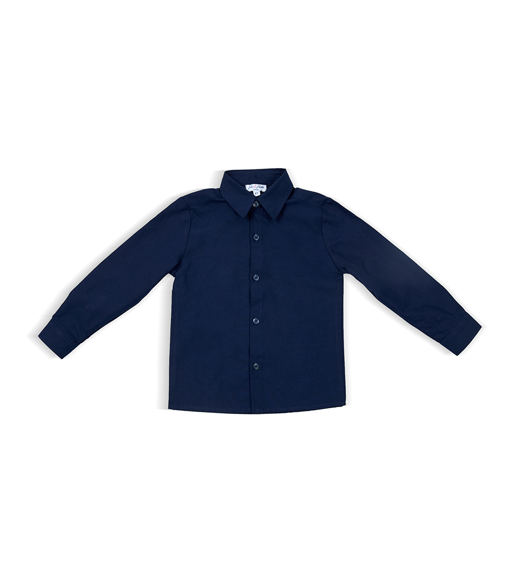 JULES AND JULIET Boys Achille Shirt, Navy Blue