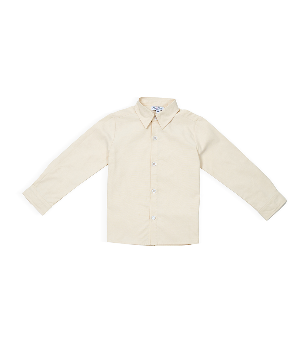 JULES AND JULIET Boys Achille Shirt, Light Beige
