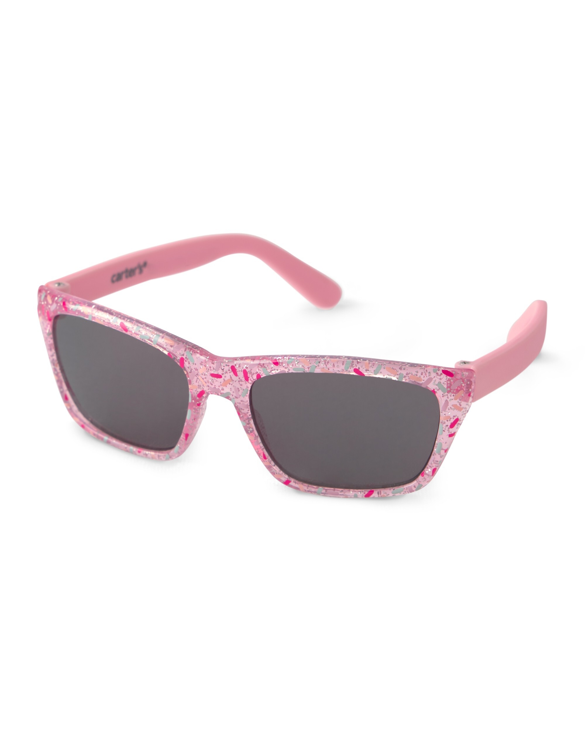 Carter's Baby Girls Glitter Print Sunglasses, Pink