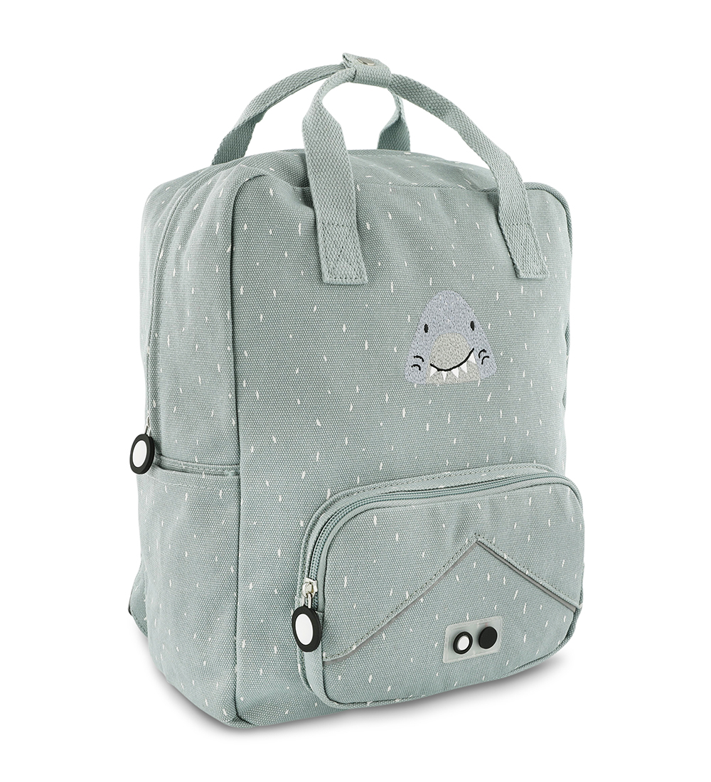 TRIXIE Boys Large Backpack - Mr. Shark,  Grey (3+ years)