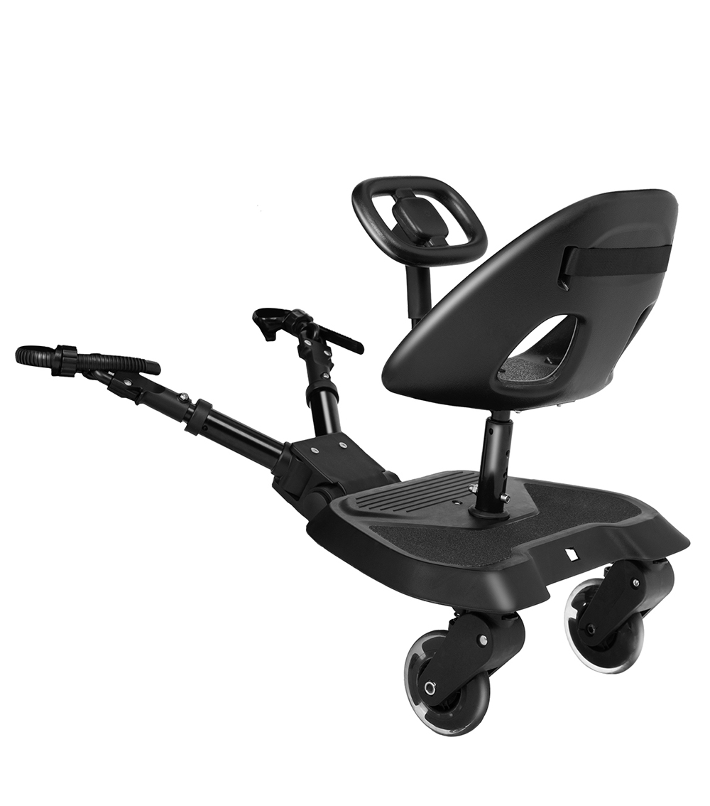 KIKKABOO Stroller board with seat Ally XL Black