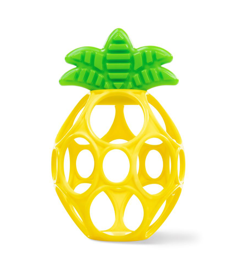 BRIGHT STARTS - Oball Easy Grasp Pineapple Teether Toy, Hold My Own Collection
