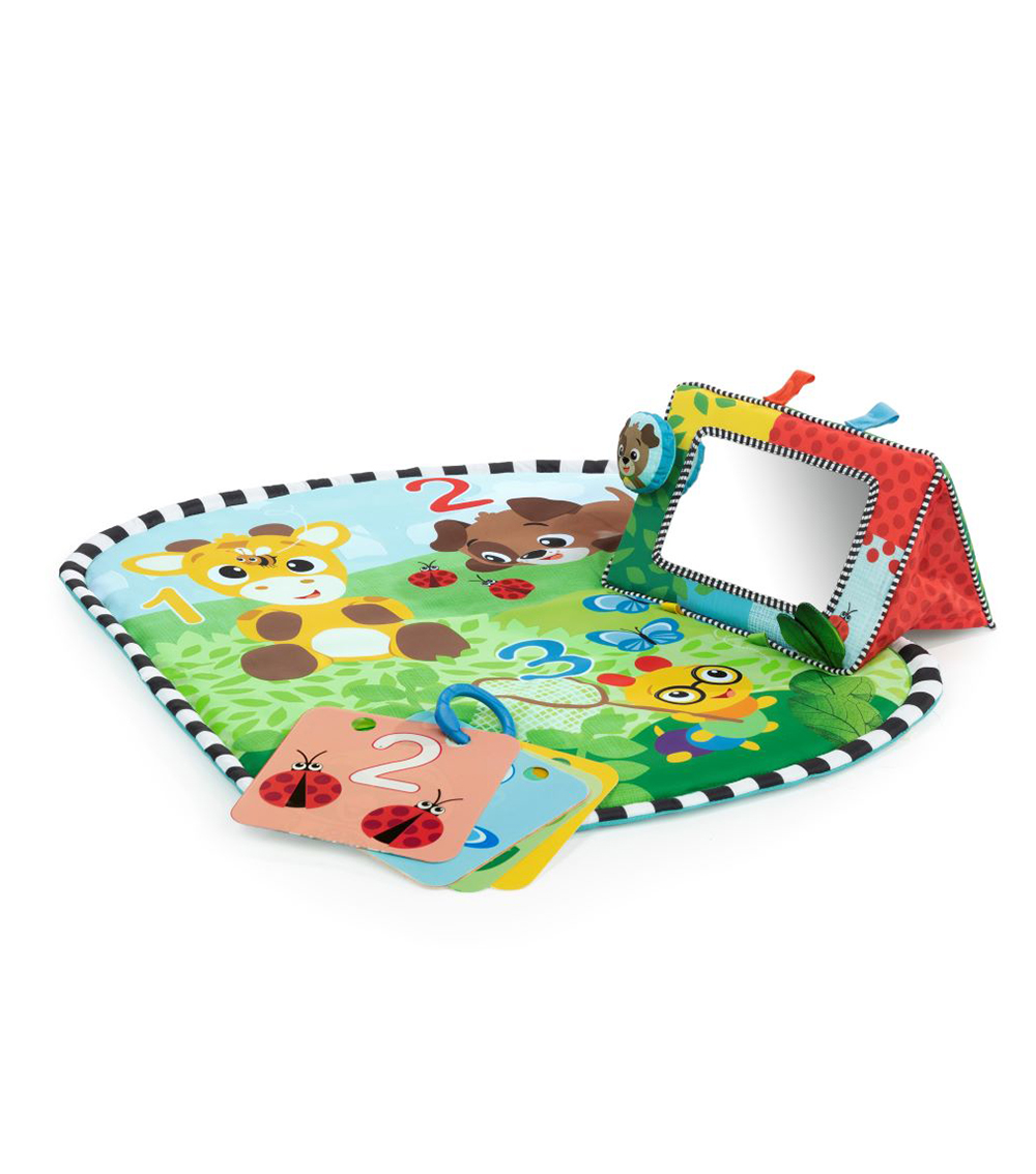 BABY EINSTEIN Discovery Tummy Time Mat and Mirror - Garden