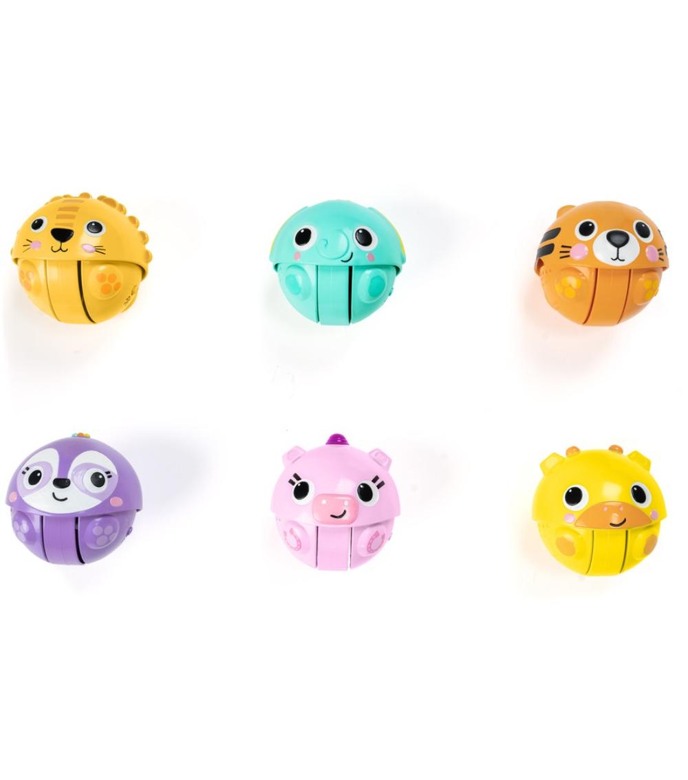 BRIGHT STARTS - BRIGHT STARTS Giggables Roll and Chase Toy, Sounds and Giggle - Assorted