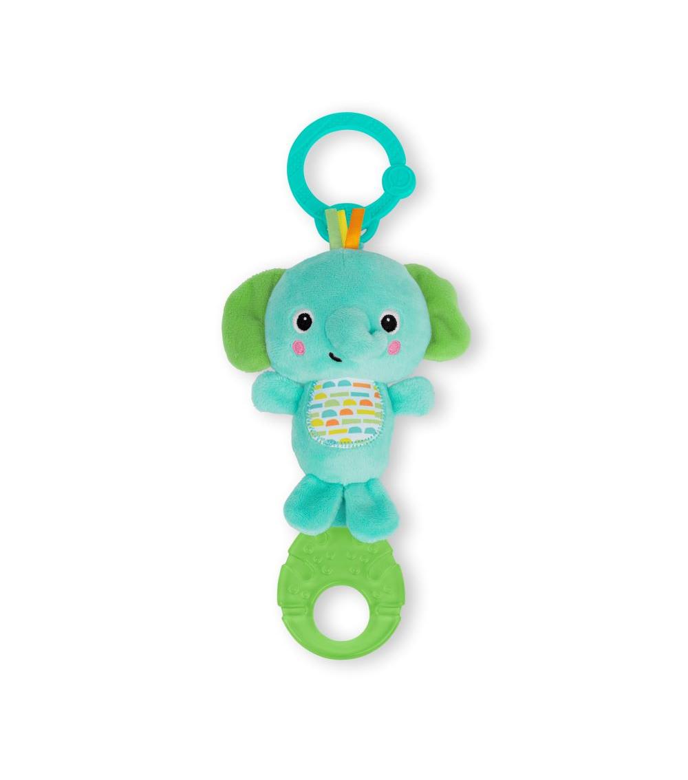 BRIGHT STARTS - Tug Tunes On-The-Go Toy for Stroller and Carriers - Elephant