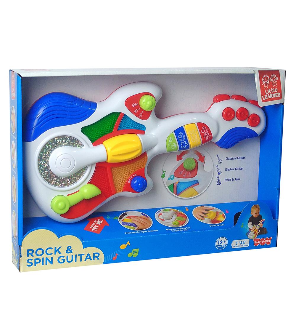 HAPPYKIDS Little Learner Musical Toy - Rock & Spin Guitar