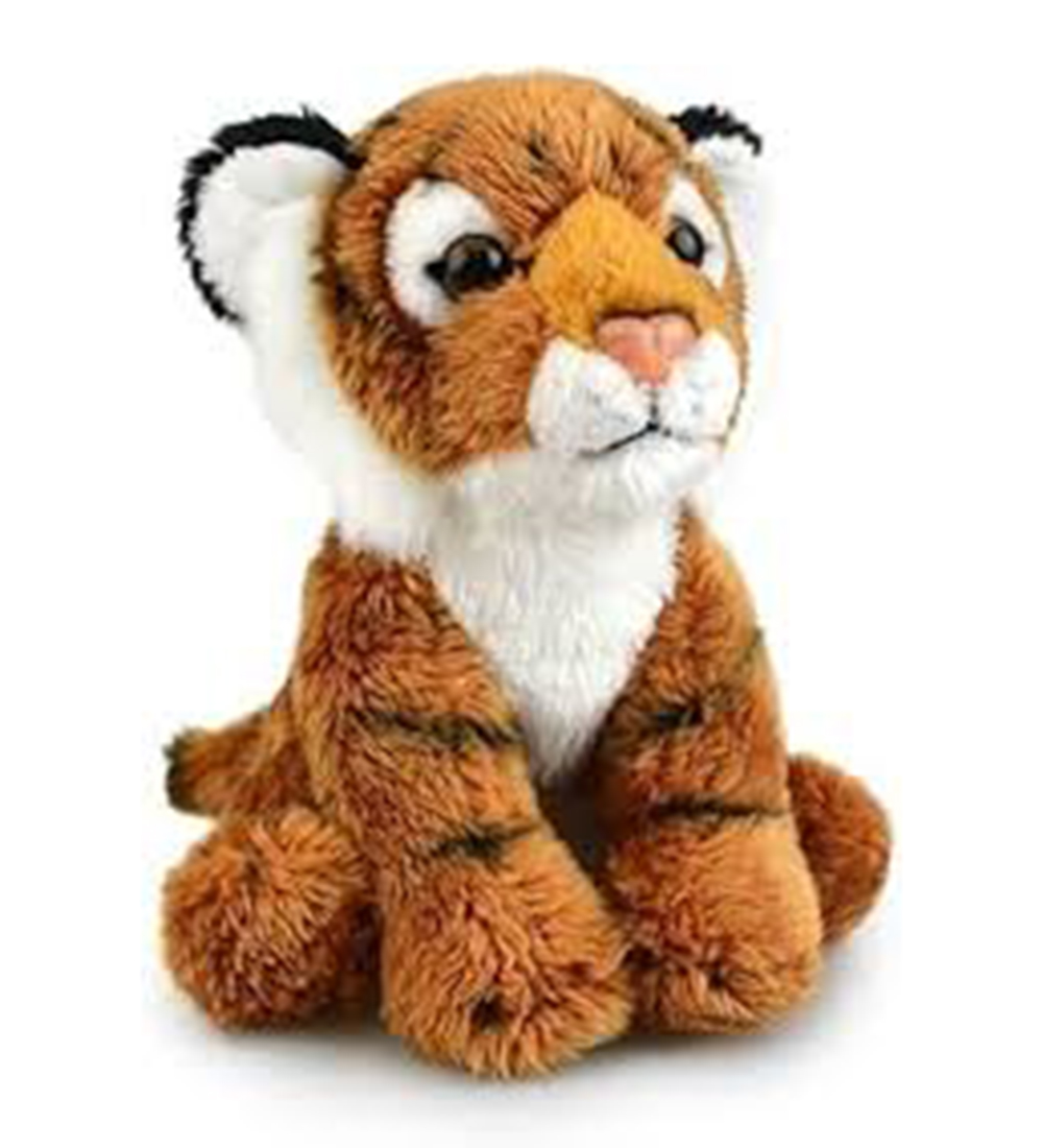 Fluffmals Plush Animals Toy - Striped Tiger (15 cm)