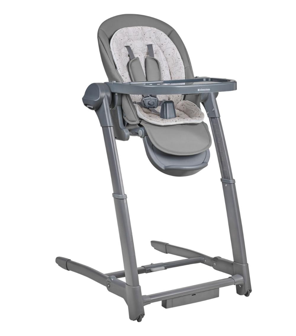 KIKKABOO Prima 3-in-1 Electrical Swing and Highchair - Grey