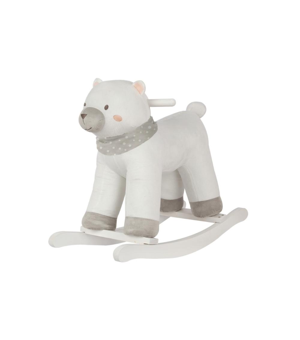 KIKKABOO Rocking Toy - White Bear