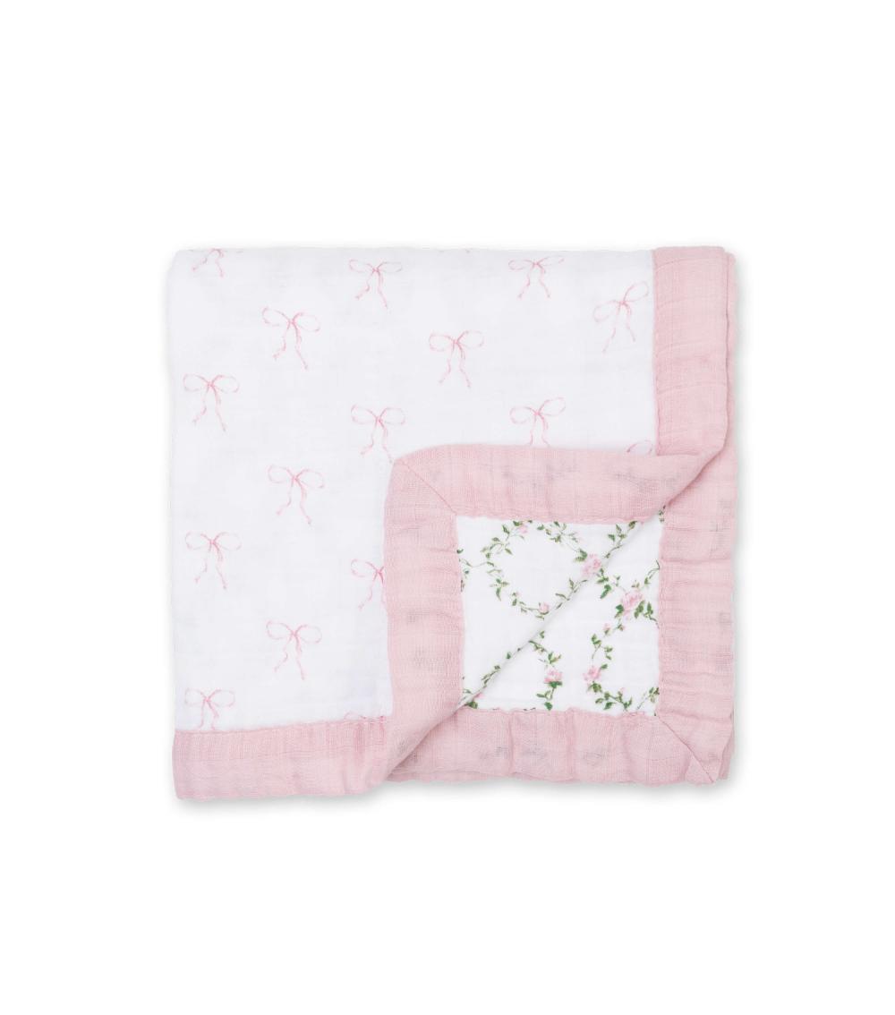 Lulujo Dream Blanket - Bows & Rose Trellis