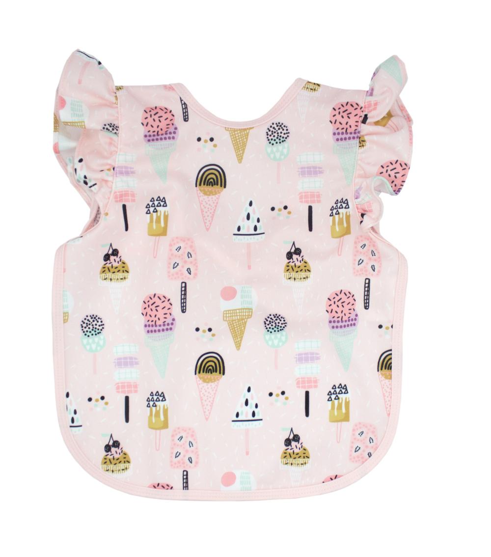 Bapronbaby  Feeding Bib - Pink Ice Cream