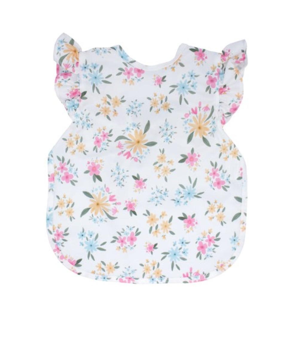 Bapronbaby  Feeding Bib - Pastel Floral Flutter