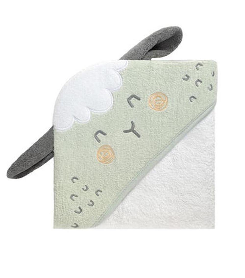 KIKKABOO Terry Hooded Towel - Sleepy Sheep