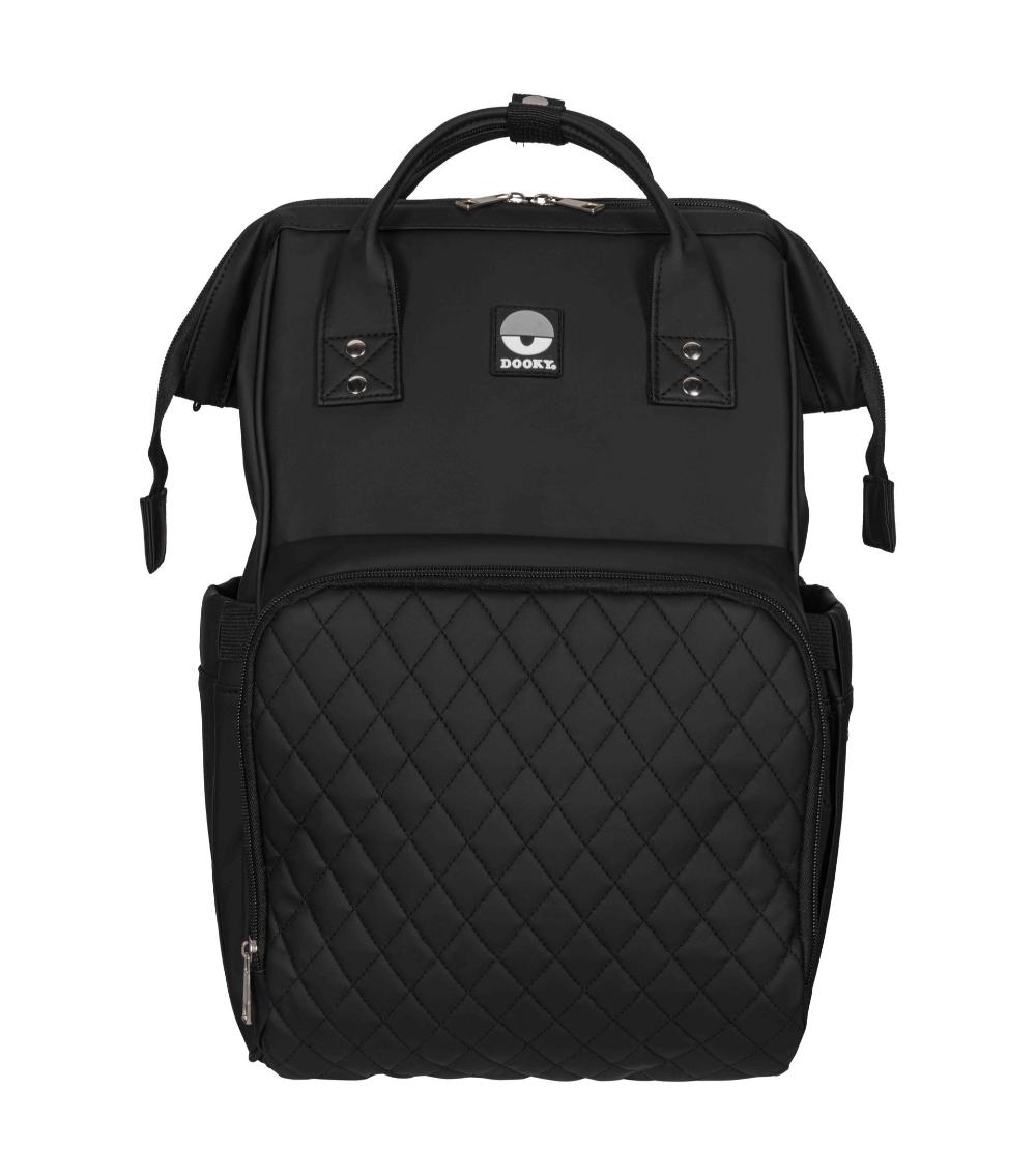 DOOKY Diaper Backpack - Black, Large