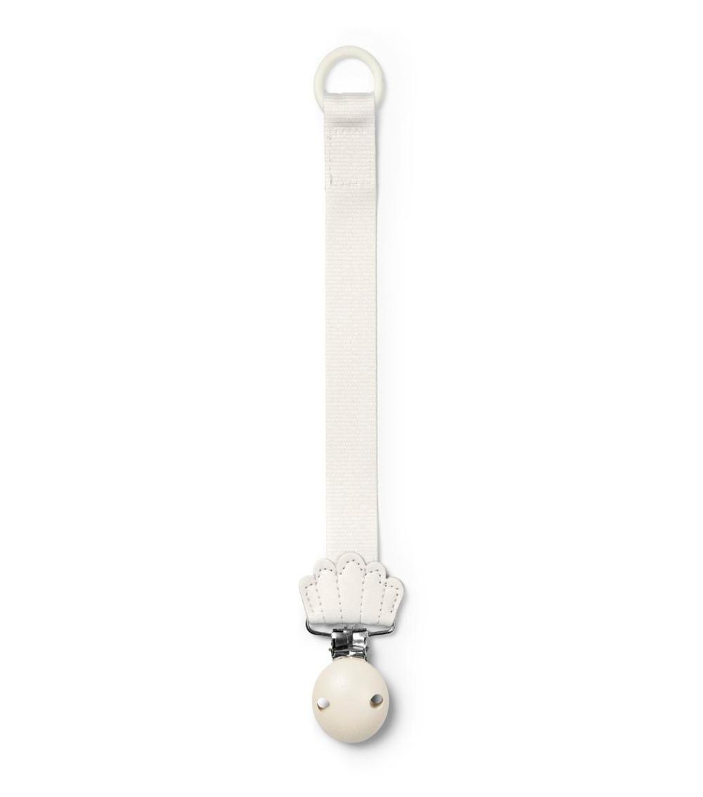 ELODIE DETAILS Pacifier Wood Clip - Vanilla White (3M+)
