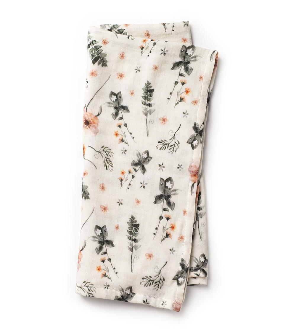 ELODIE DETAILS Bamboo Muslin Blanket - Meadow Blossom (3M+)
