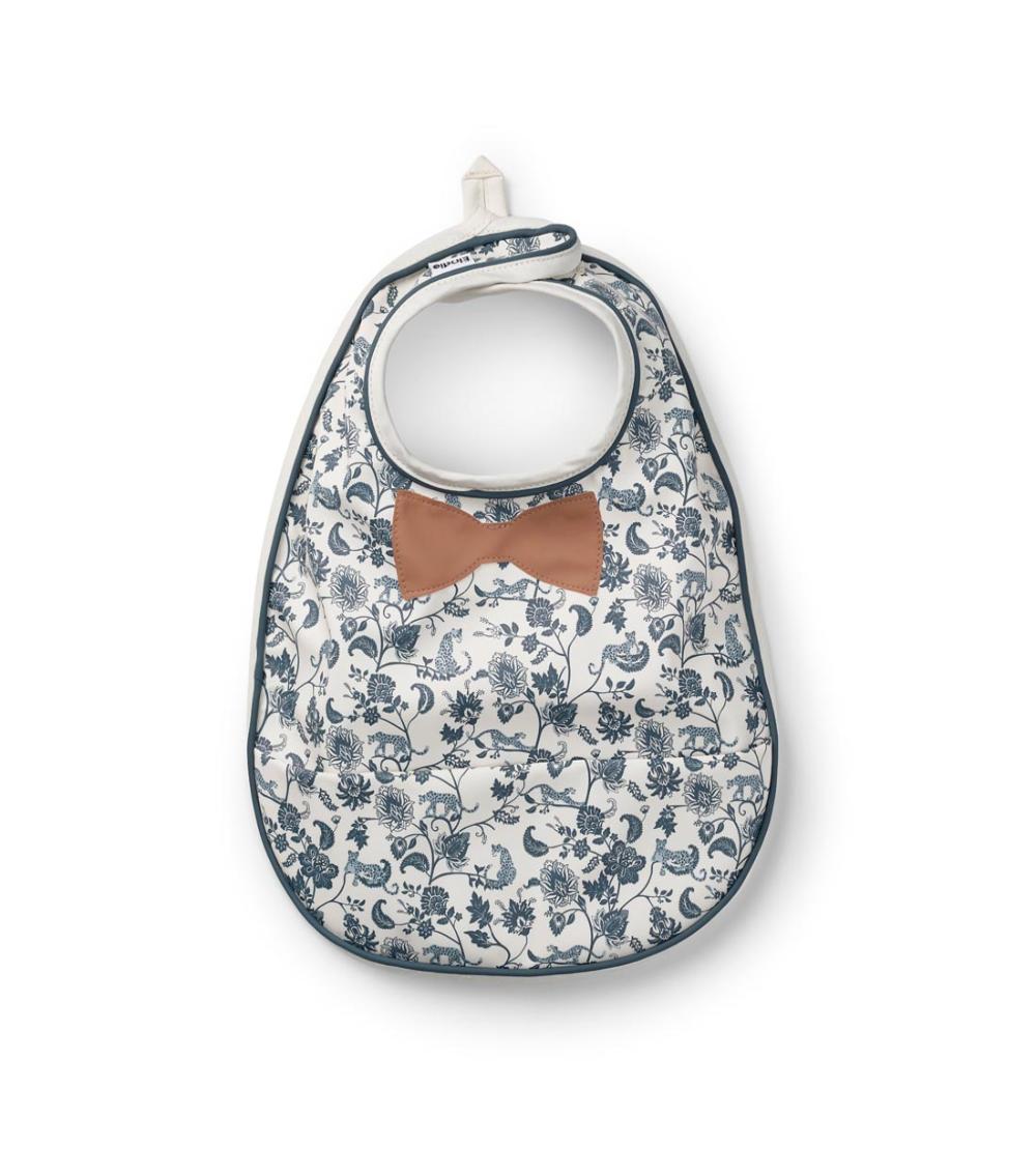 ELODIE DETAILS Baby Bib - Garden Leo Toile Bow (3M+)