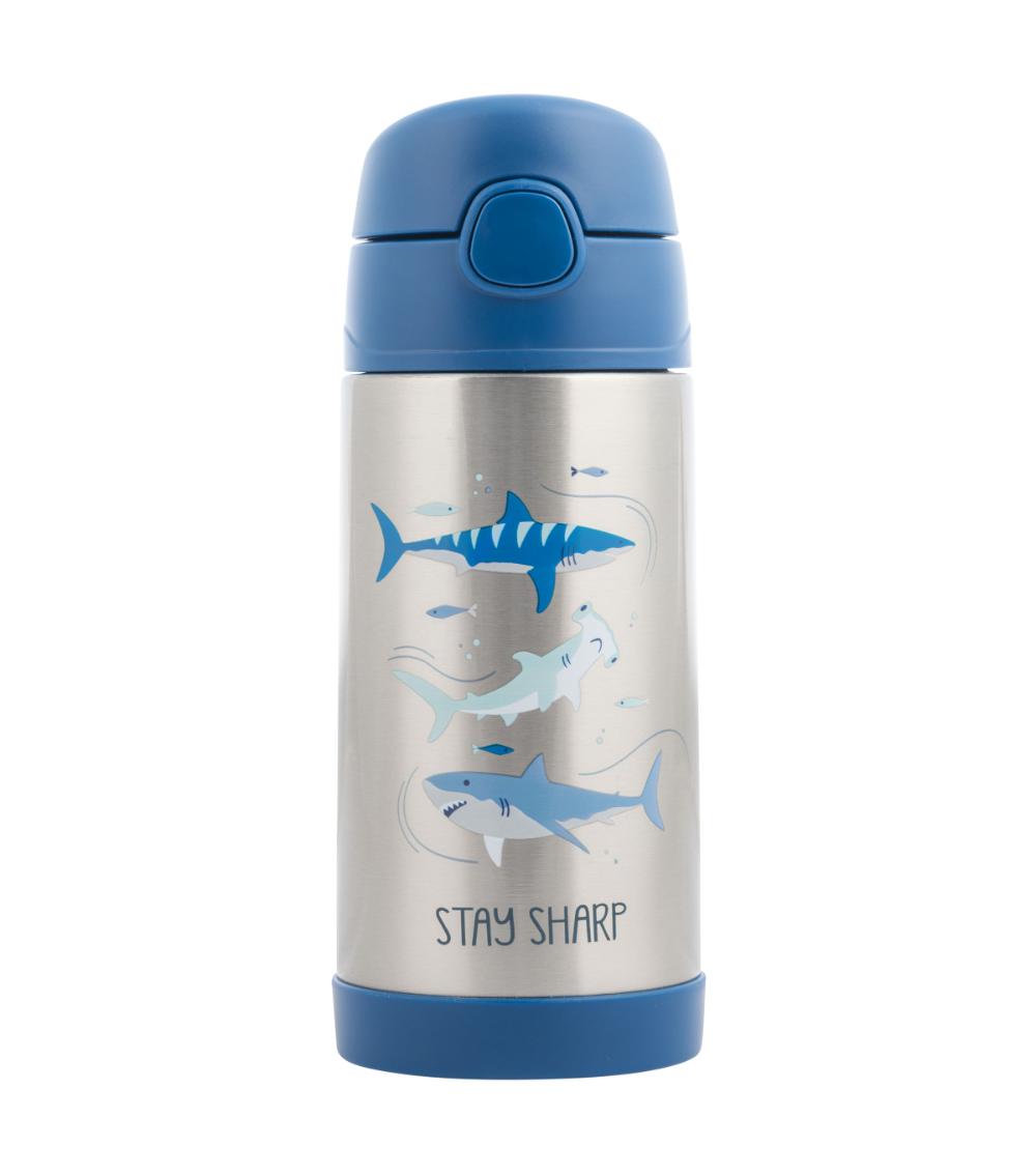 STEPHEN JOSEPH Double Wall Stainless Steel Bottle - Shark (350 ml)