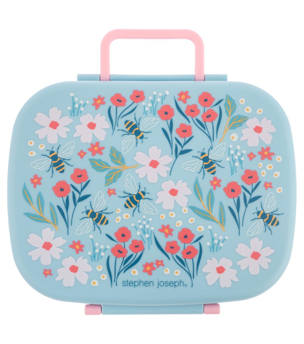 STEPHEN JOSEPH Bento Box with Removable Tray - Bee (700 ml)