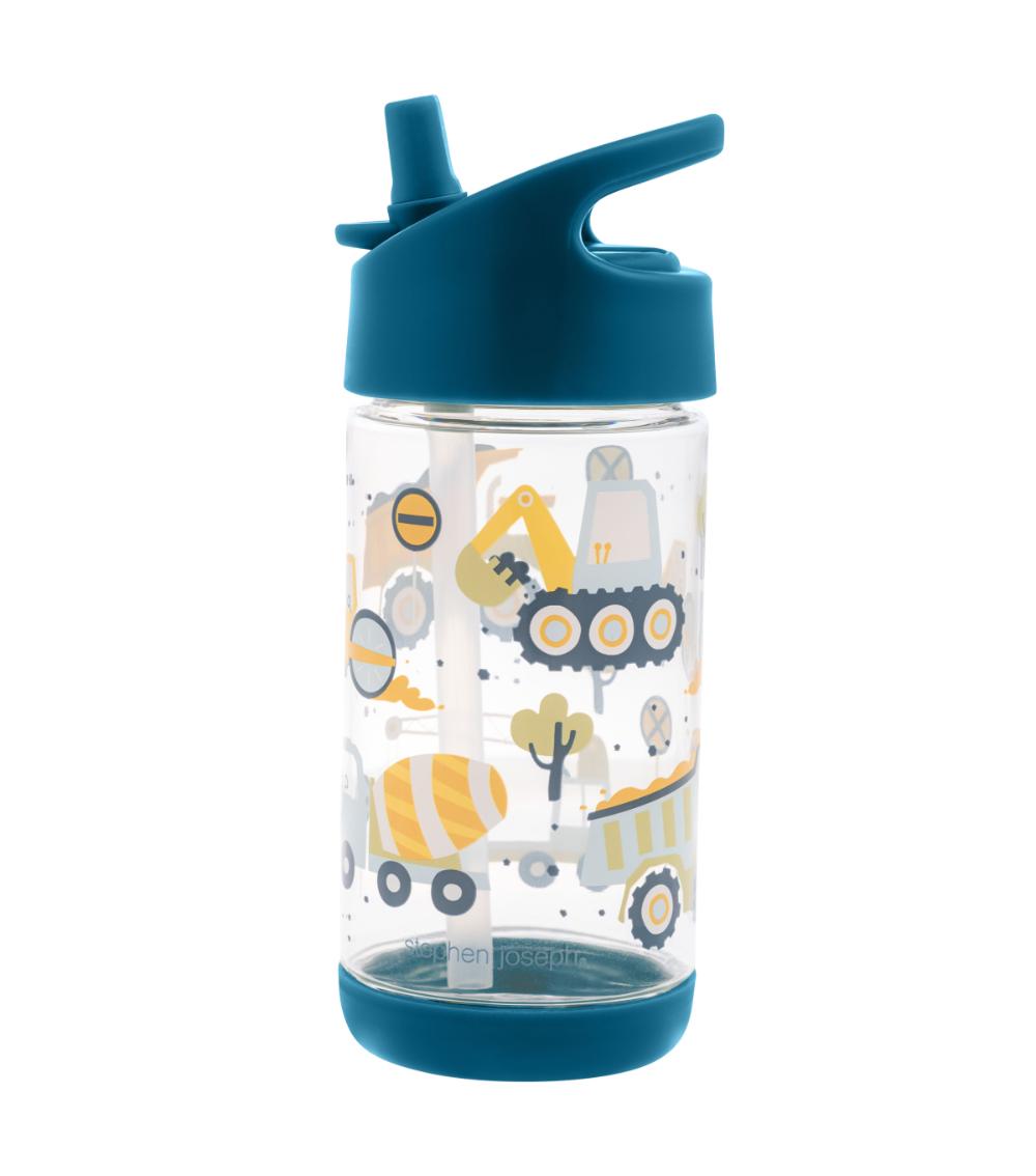 STEPHEN JOSEPH Flip-Top Water Bottle - Construction (355 ml)