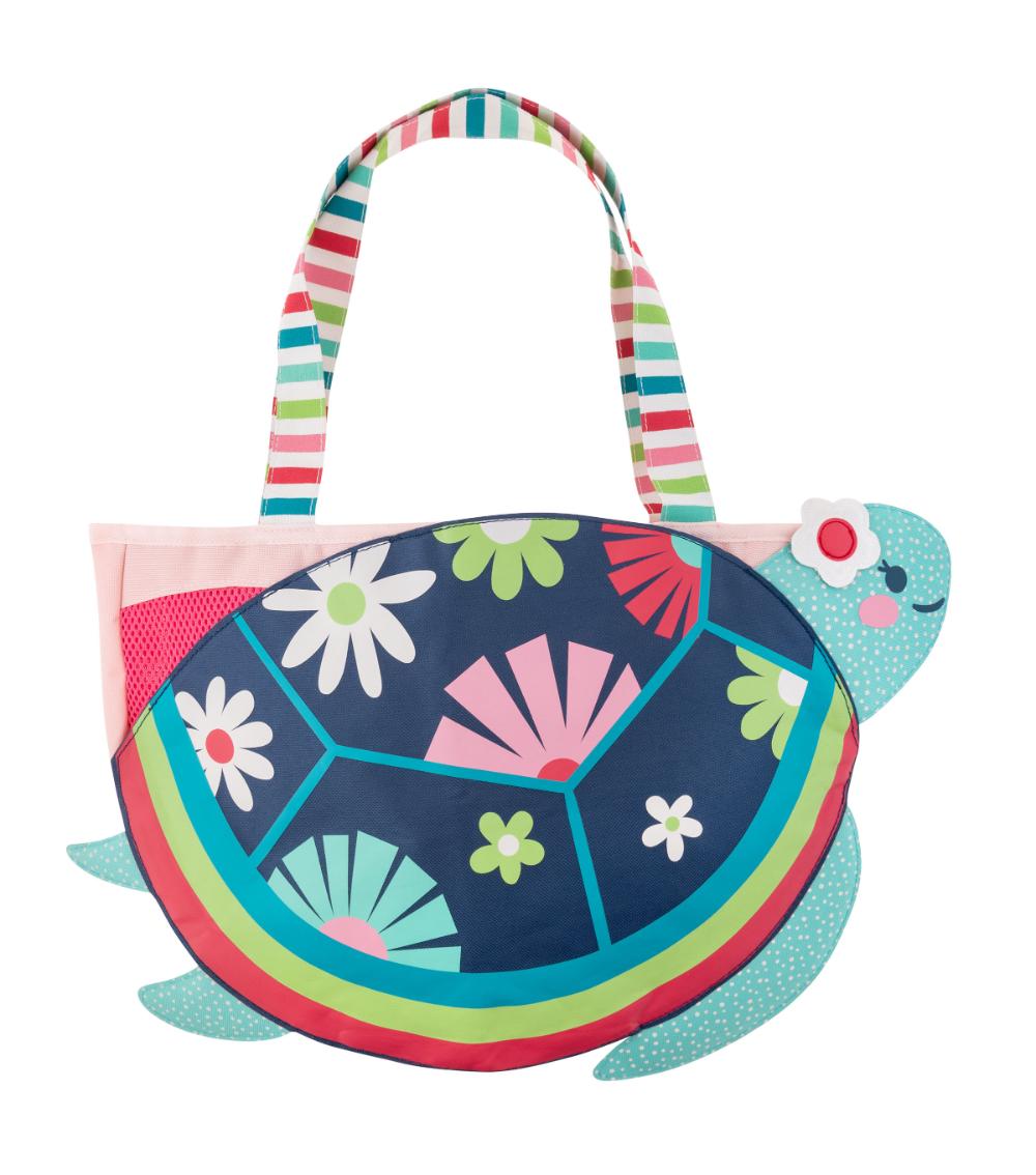 STEPHEN JOSEPH Beach Tote with Sand Toy Play Set - Turtle